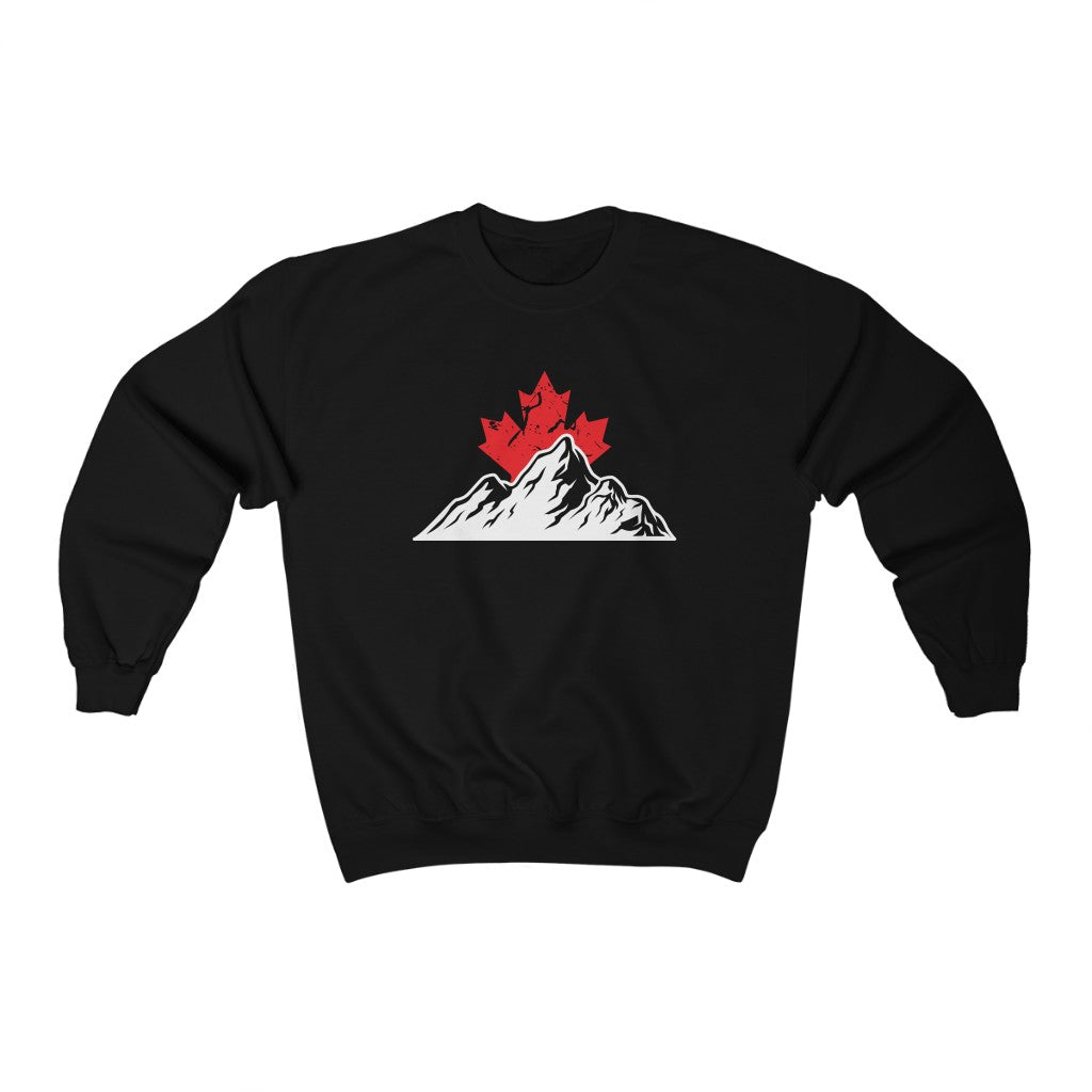 Crewneck - Leaf Behind the Mountains - Oh Canada Shop