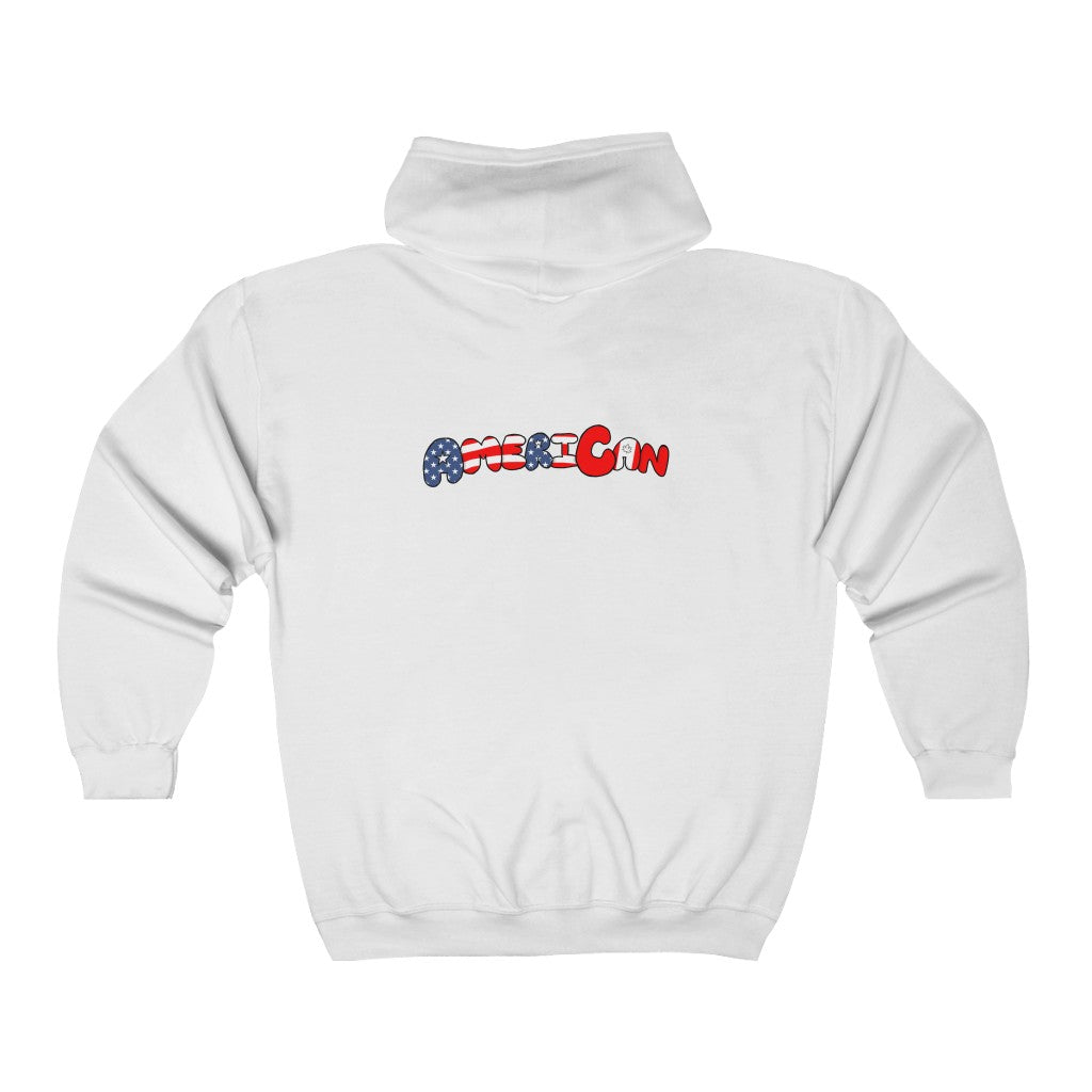 AmeriCAN Zip Up Hoodie