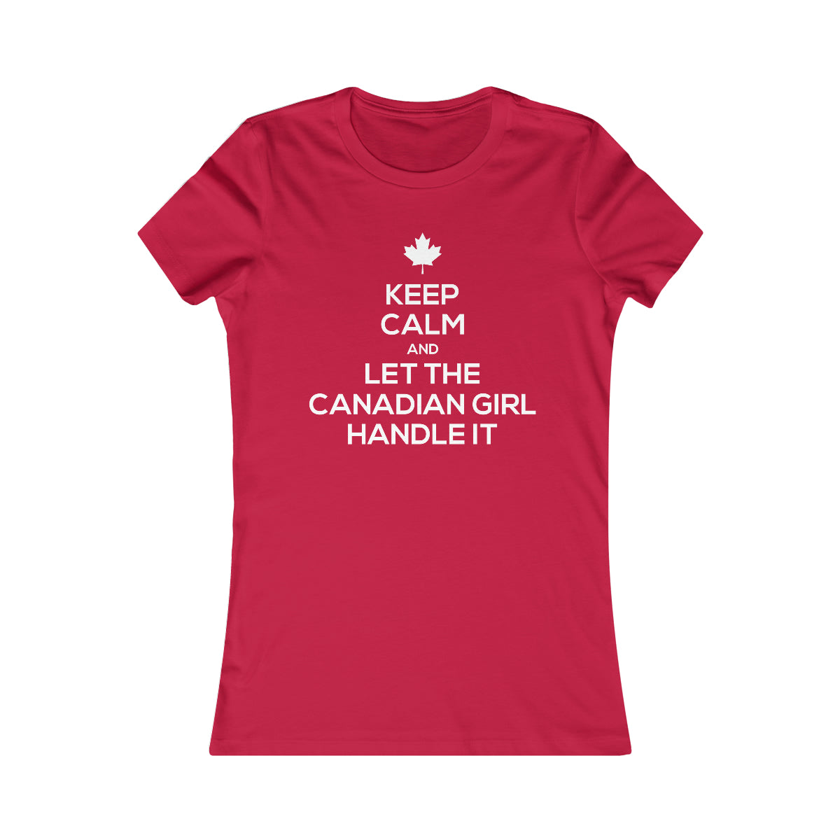 T-shirt pour femmes - Laissez la fille canadienne s'en occuper 