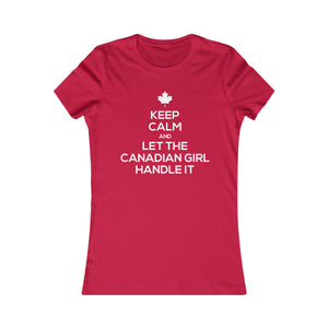 T-shirt pour femmes - Laissez la fille canadienne s'en occuper 