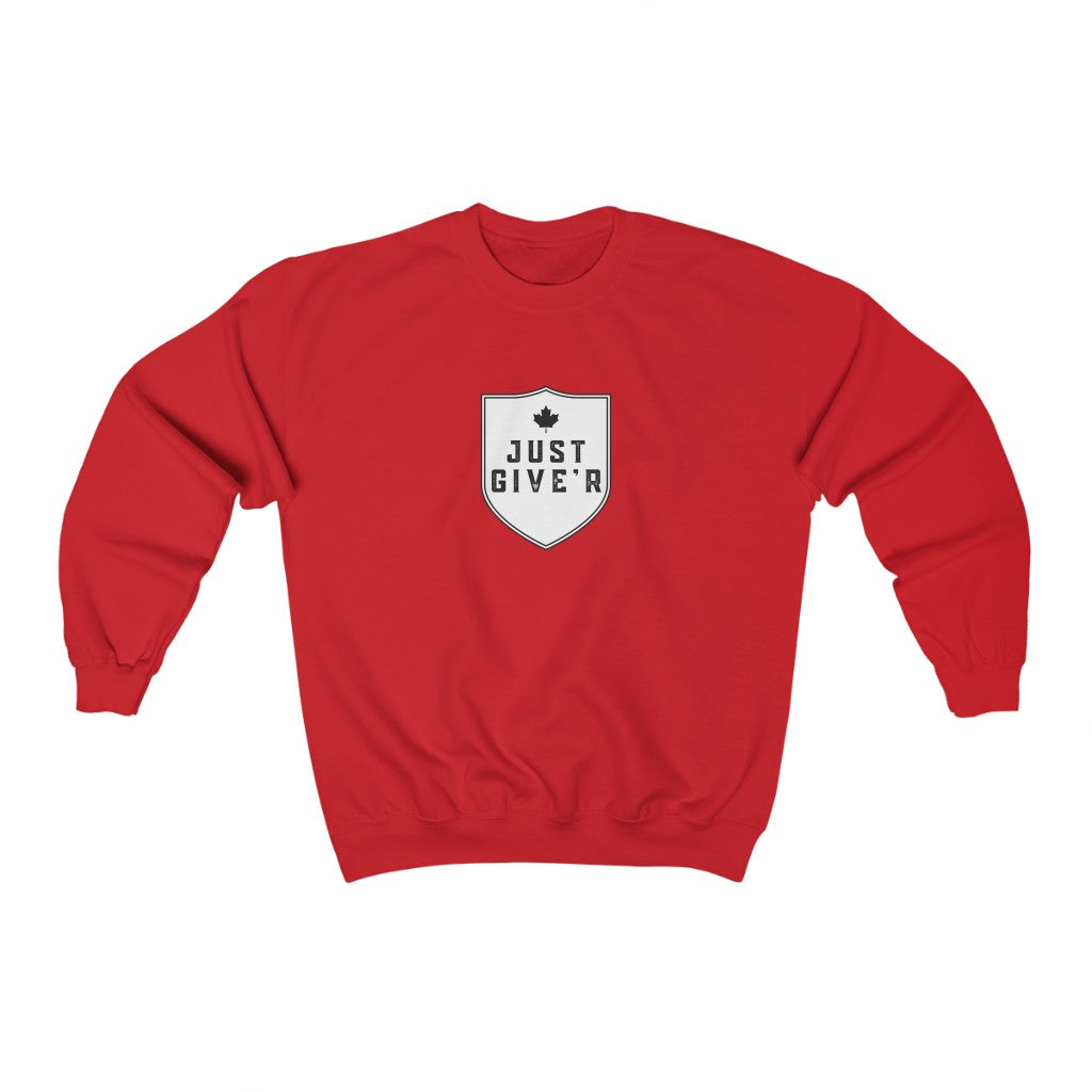 Unisex Crewneck - Just Give'r! - Oh Canada Shop