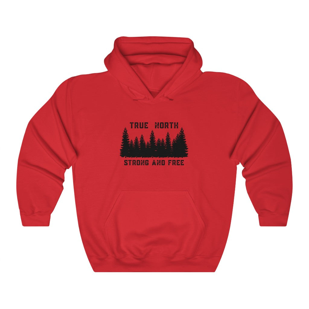 Unisex Hoodie - True North Strong & Free - Oh Canada Shop