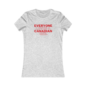 Woman's T - Canadian Girl - Oh Canada Shop