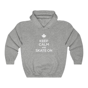 Unisex Hoodie - Keep Calm & Skate On - Oh Canada Shop