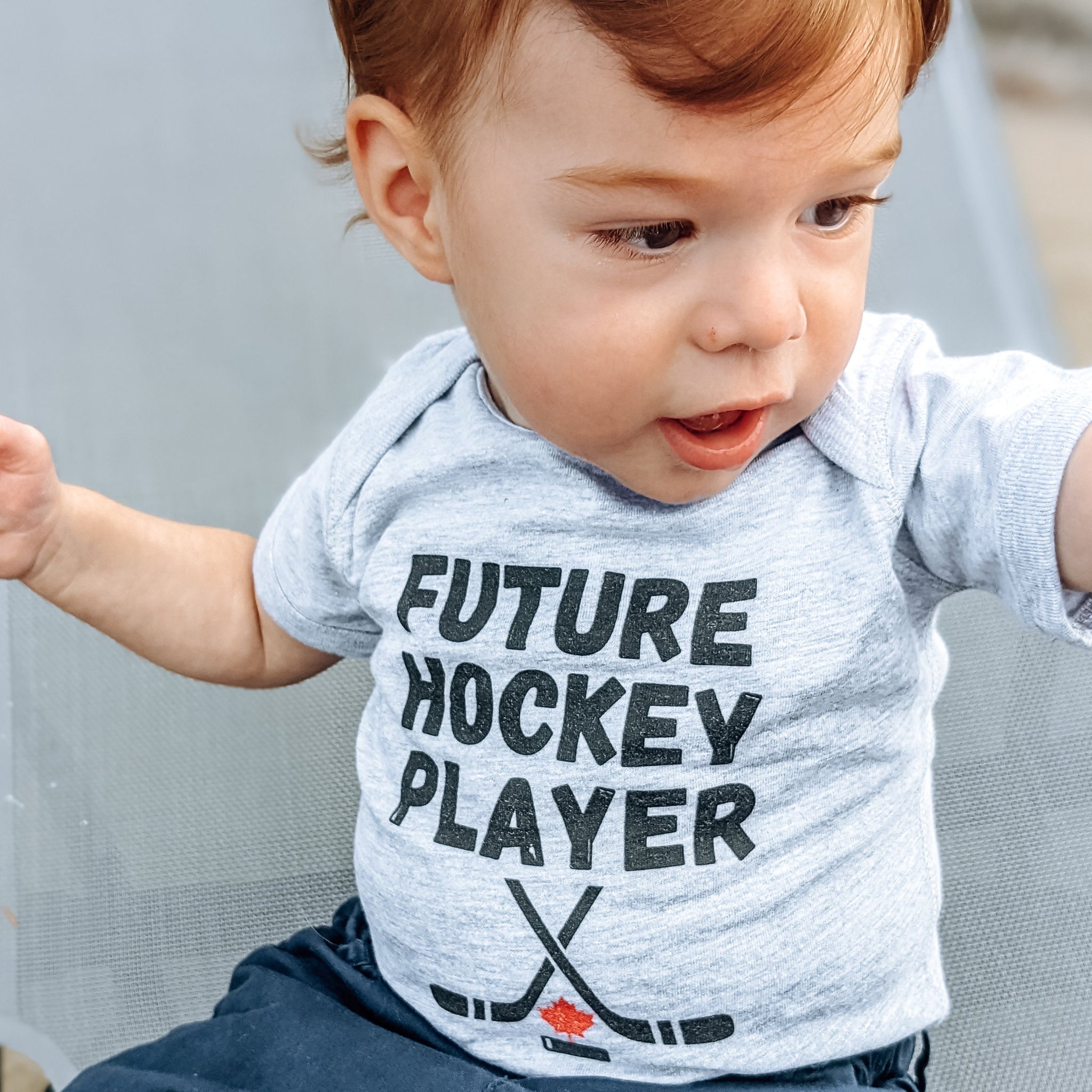 Future Hockey Player Baby Bodysuit