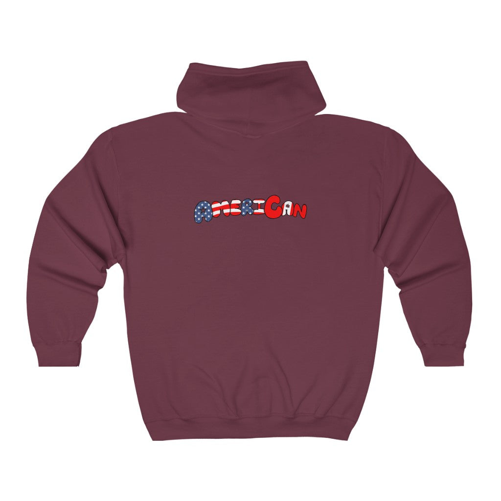 AmeriCAN Zip Up Hoodie