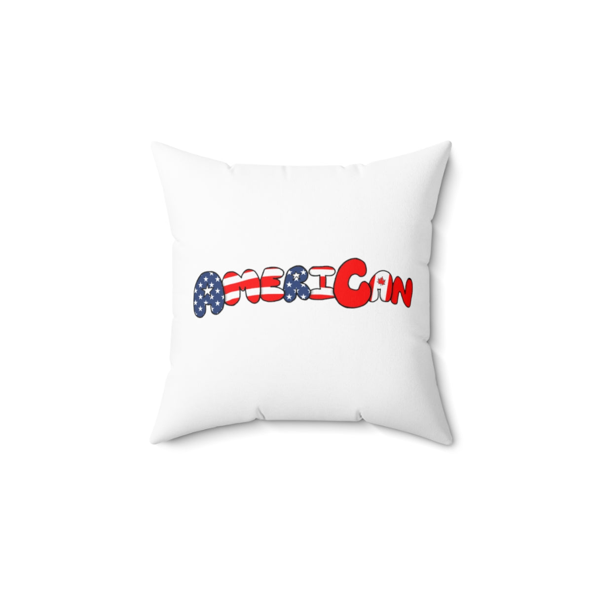 AmeriCAN Double Sided Square Pillow