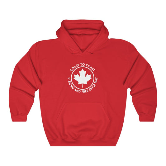 Unisex Hoodie - Strong & Free Since 1867 - Oh Canada Shop